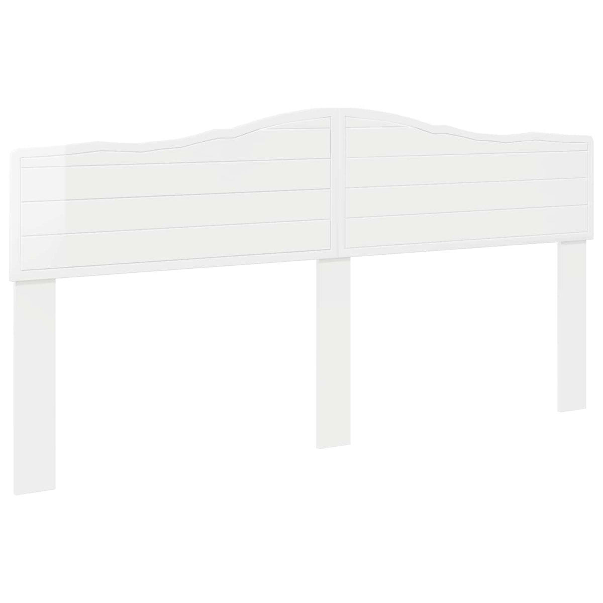 Headboard Gloss White Engineered wood High gloss white 200 cm
