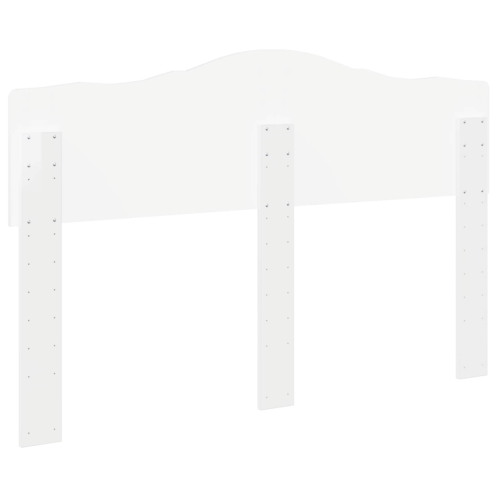 vidaXL Headboard Gloss White Engineered wood 6