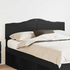 vidaXL Headboard Oak Engineered wood Black
