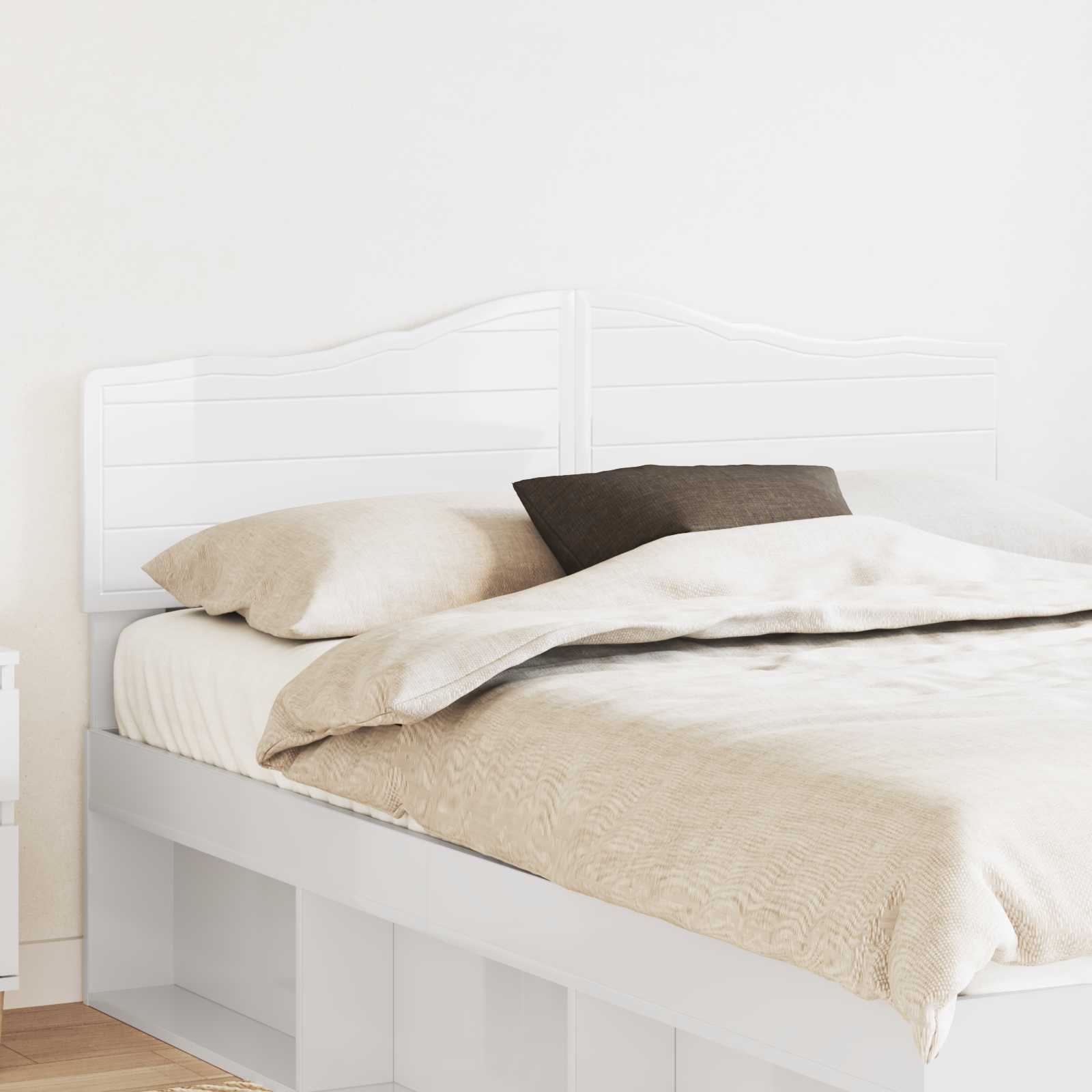 Headboard Gloss White Engineered wood High