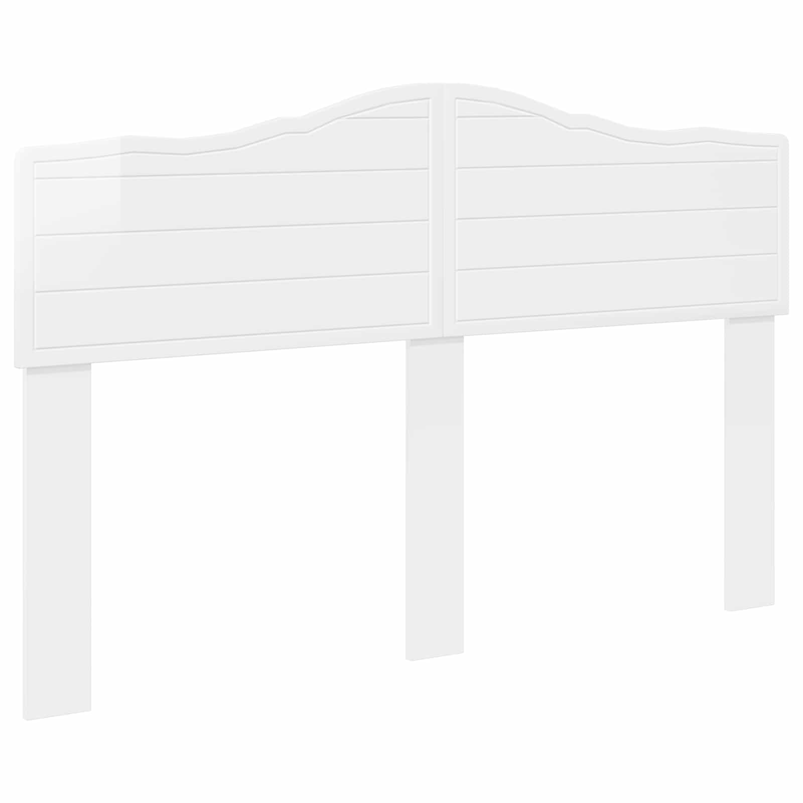 vidaXL Headboard Gloss White Engineered wood 2