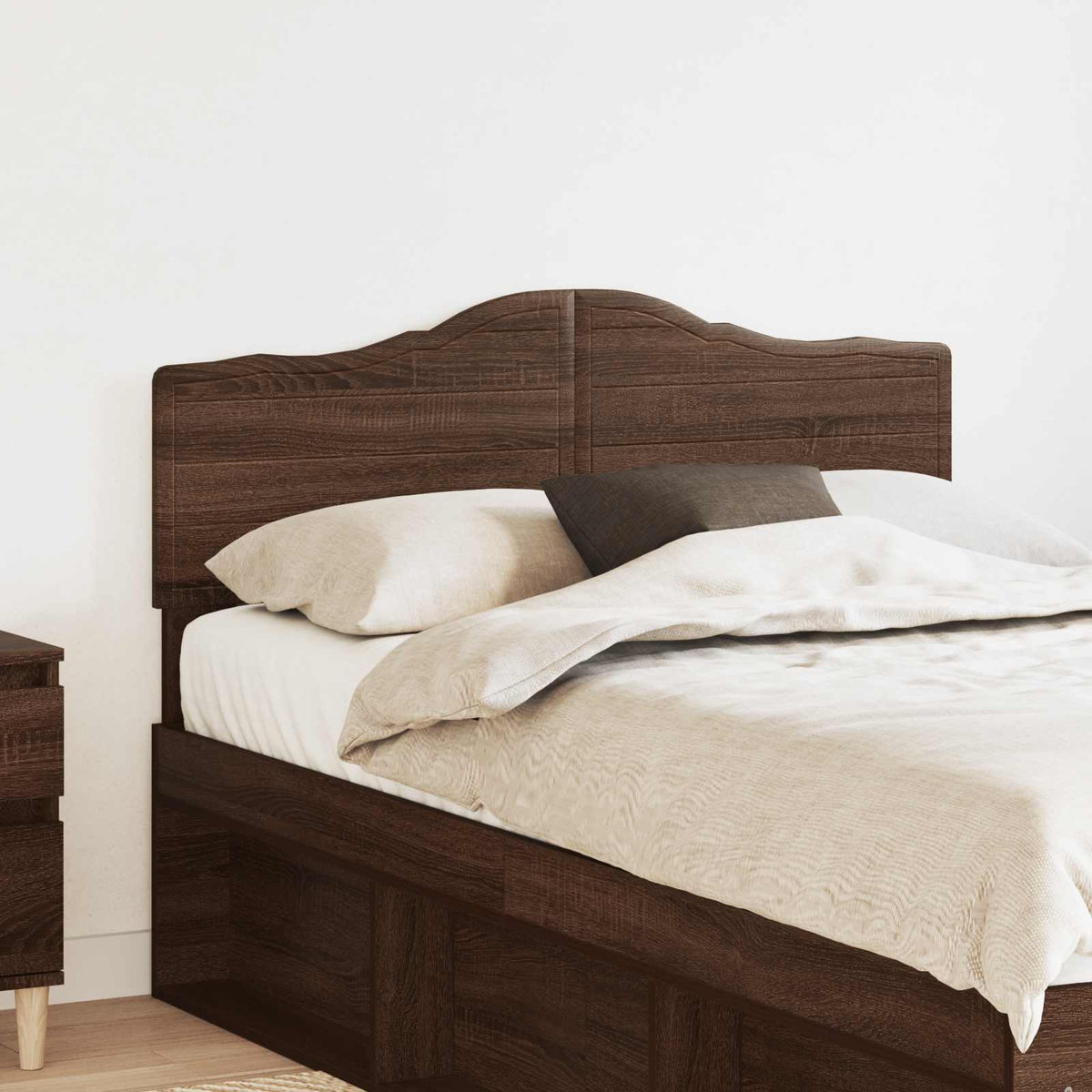 vidaXL Headboard Engineered wood Brown oak