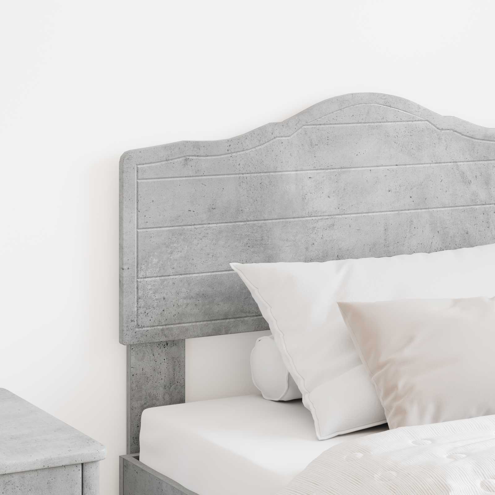 vidaXL Headboard Concrete Grey Engineered wood 3