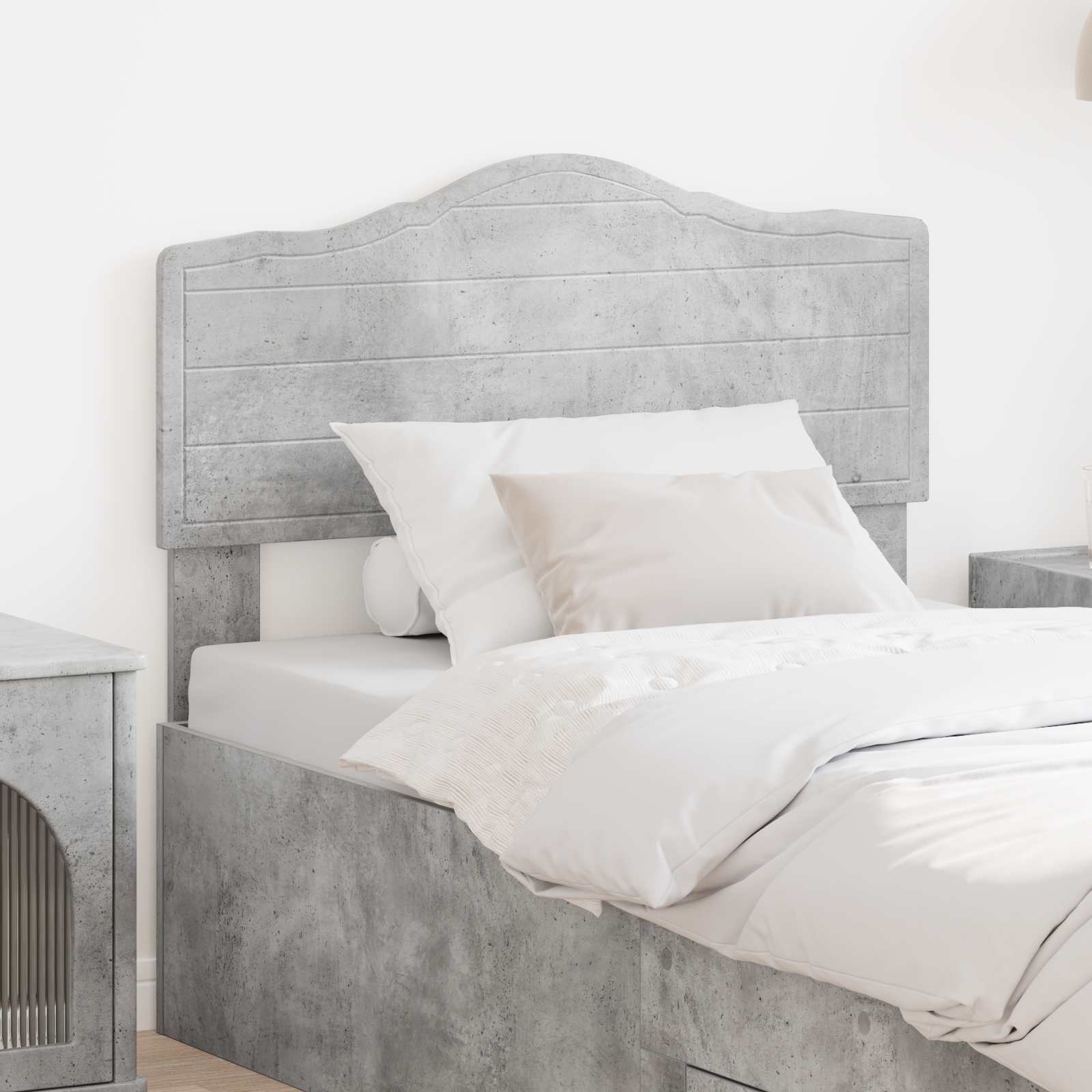 vidaXL Headboard Concrete Grey Engineered wood 1