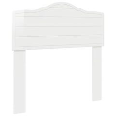 vidaXL Headboard Gloss White Engineered wood 2