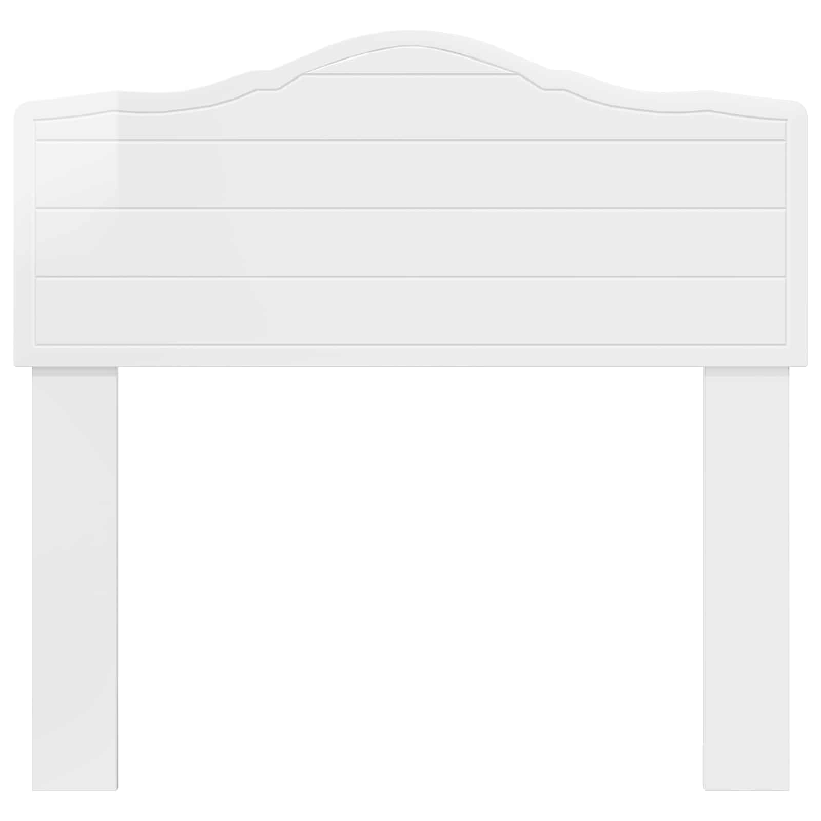vidaXL Headboard Gloss White Engineered wood 4