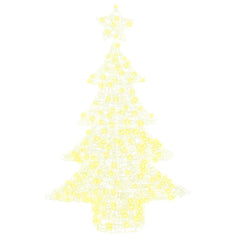 vidaXL Christmas Tree 100 LEDs Warm white 120 cm Acrylic 4