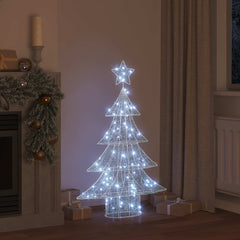 vidaXL Christmas Tree 100 LEDs Cold white 120 cm Acrylic 3