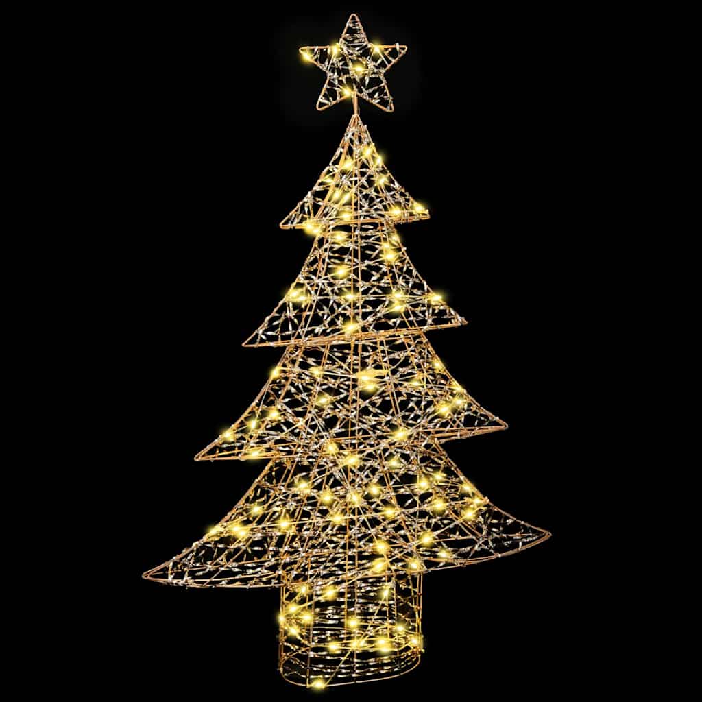 vidaXL Christmas Tree 120 LEDs Warm white 120.5 cm PET 5