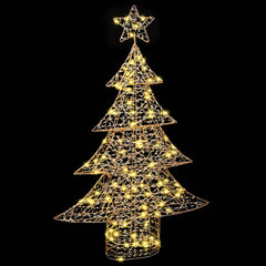 vidaXL Christmas Tree 120 LEDs Warm white 120.5 cm PET 5