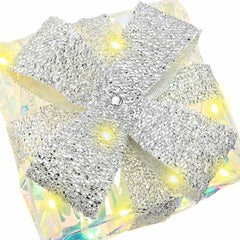 vidaXL Lighted Christmas Gift Box 3 pcs 150 LEDs Warm White 6