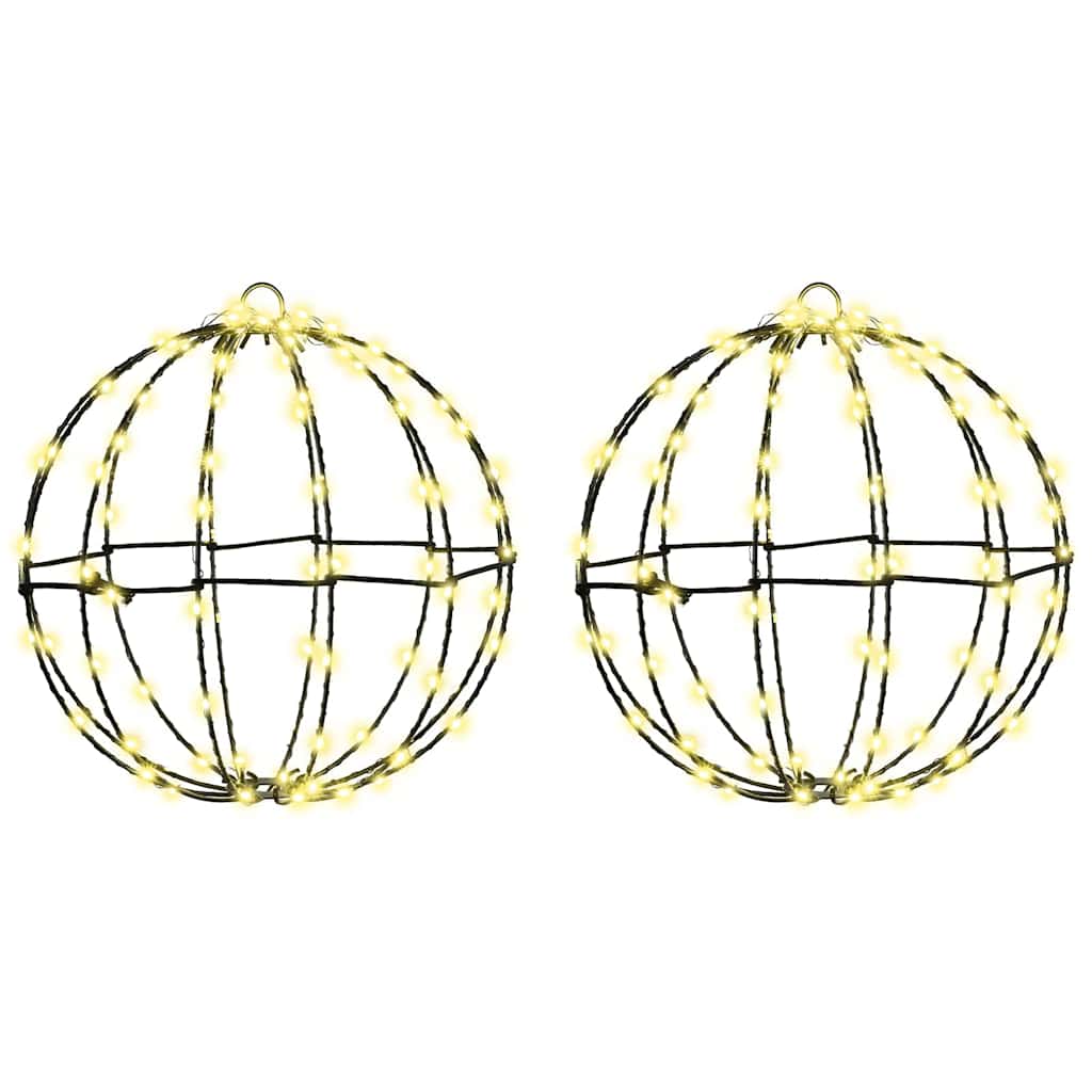 vidaXL Christmas Finial Light 2 pcs 192 LEDs Warm White 2