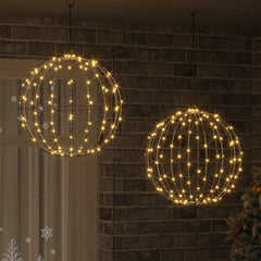 vidaXL Christmas Finial Light 192 LEDs 2 pcs