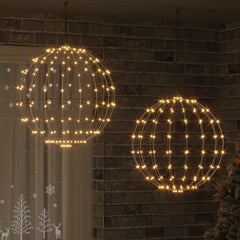 vidaXL Christmas Finial Light 192 LEDs 2 pcs