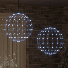 vidaXL Christmas Finial Light 192 LEDs 2 pcs