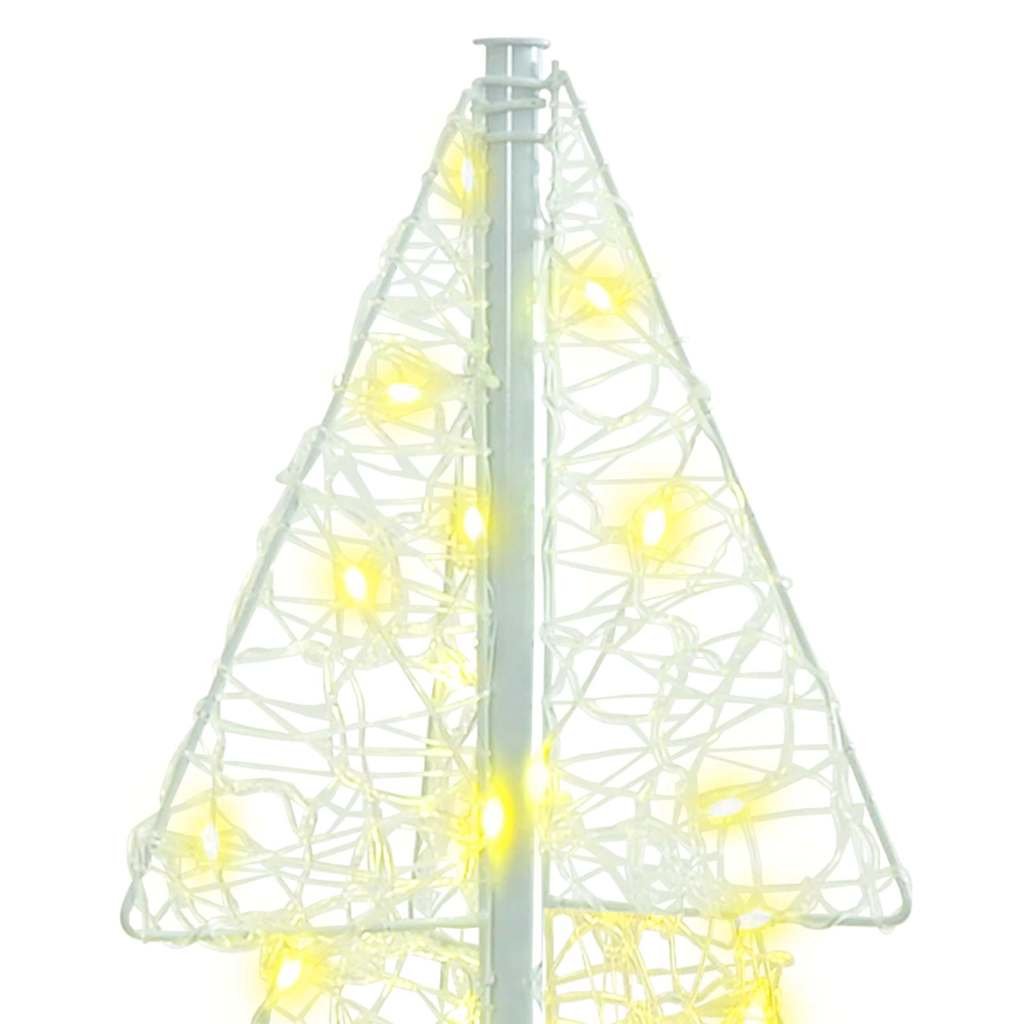 vidaXL Christmas Tree 100 LEDs Warm White 120 cm Acrylic 6