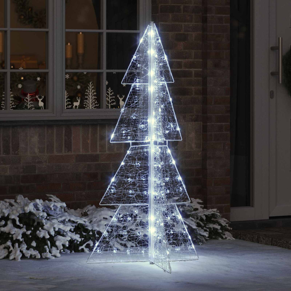 Christmas Tree Acrylic 100 LEDs Cold white 150 cm