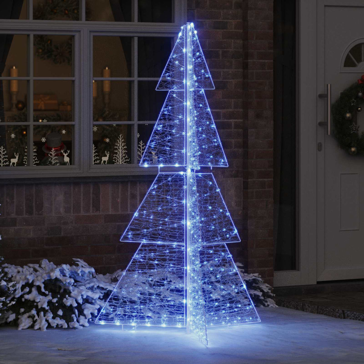 Christmas Tree Acrylic 100 LEDs Blue 180 cm