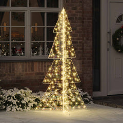vidaXL Christmas Tree Warm White PET 100 LEDs
