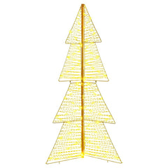 vidaXL Christmas Tree 160 LEDs Warm White 150 cm PET 4