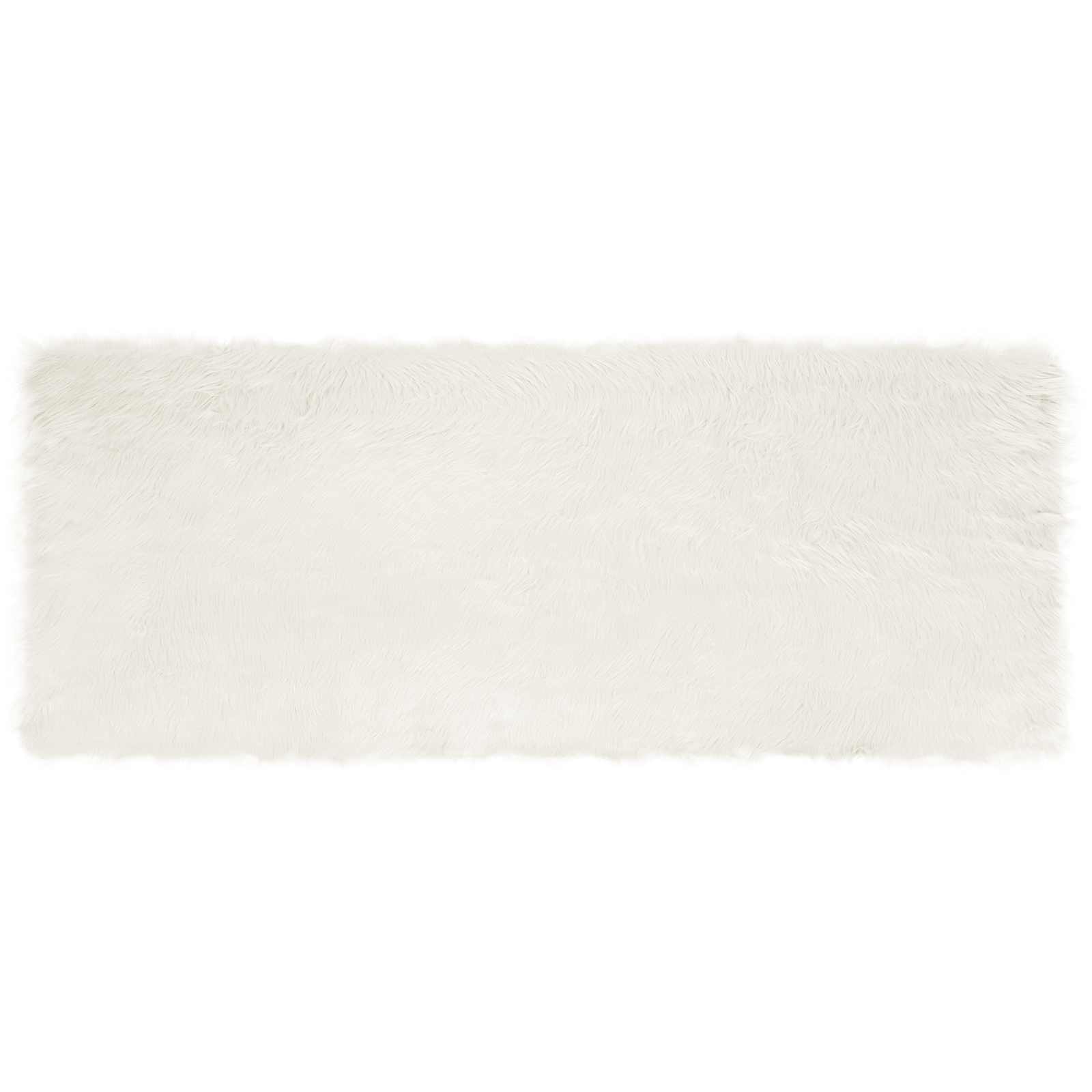 vidaXL Faux Sheepskin Rug TAFALLA White 80 x 200 cm Polyester 2