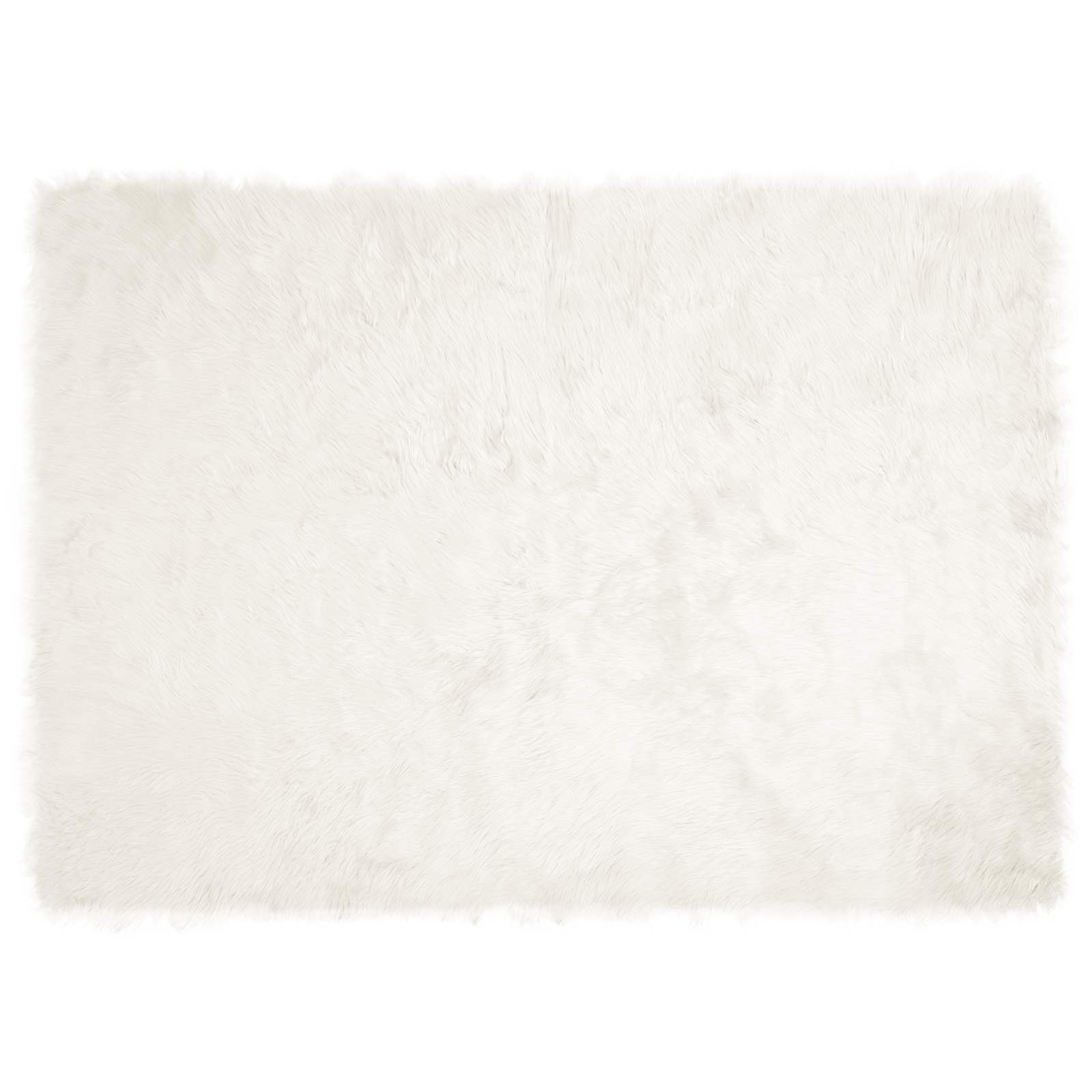 vidaXL Faux Sheepskin Rug TAFALLA White 120 x 170 cm Polyester 2