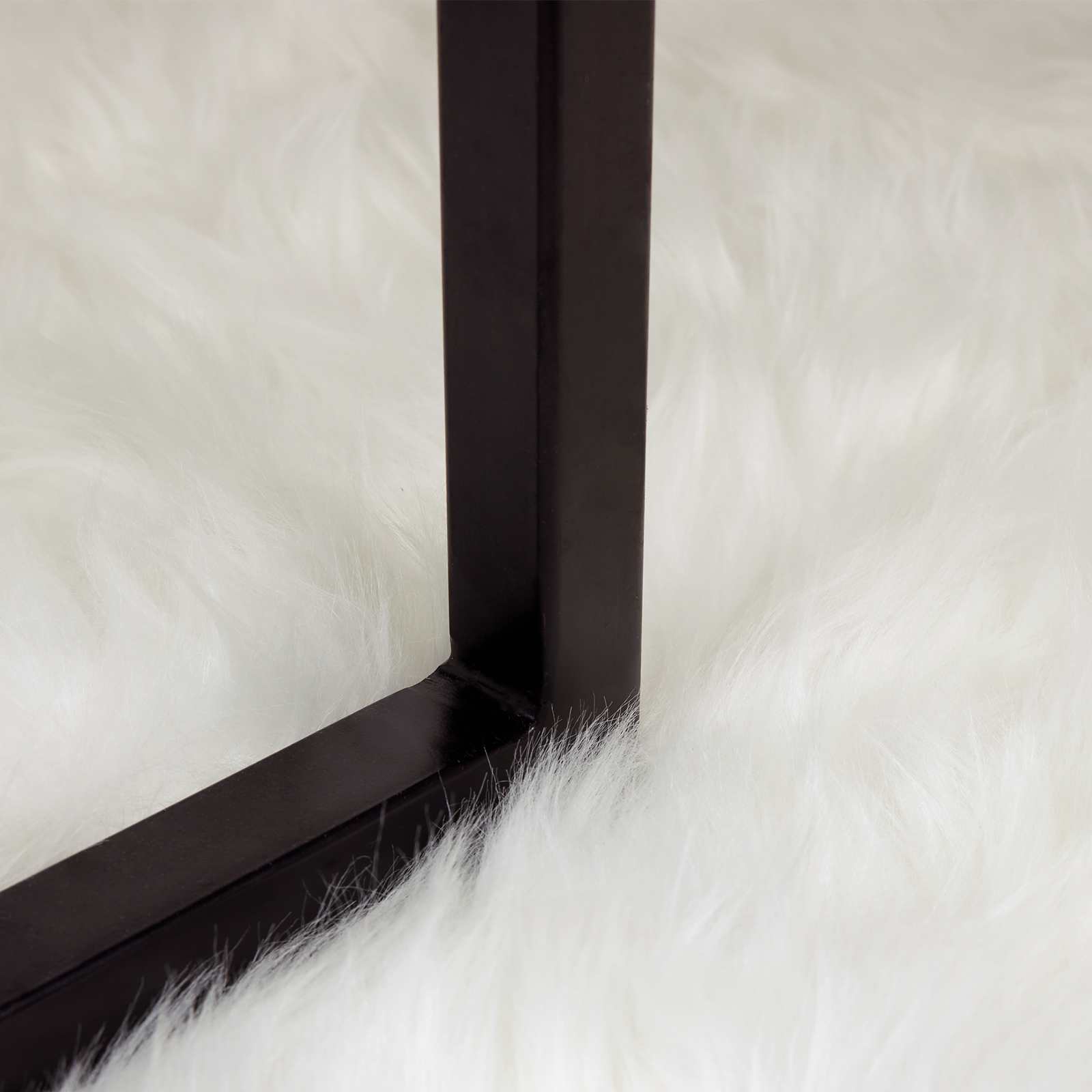 vidaXL Faux Sheepskin Rug TAFALLA White 160 x 230 cm Polyester 5