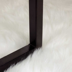 vidaXL Faux Sheepskin Rug TAFALLA White 160 x 230 cm Polyester 5