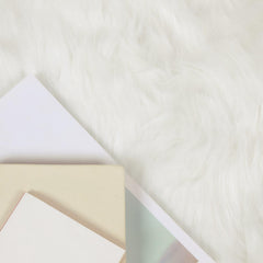 vidaXL Faux Sheepskin Rug TAFALLA White 160 x 230 cm Polyester 3