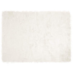 vidaXL Faux Sheepskin Rug TAFALLA White 160 x 230 cm Polyester 2