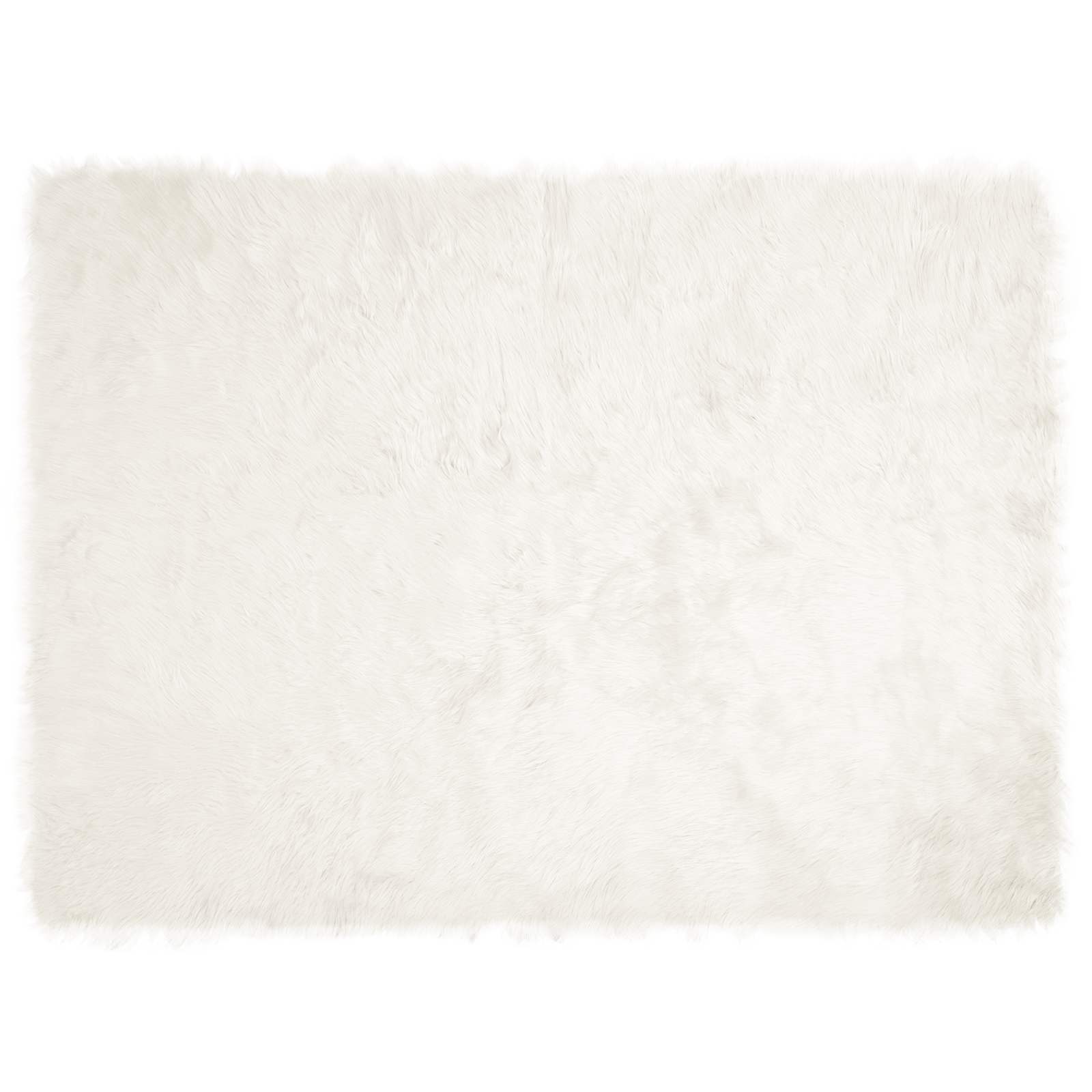 vidaXL Faux Sheepskin Rug TAFALLA White 160 x 230 cm Polyester 2
