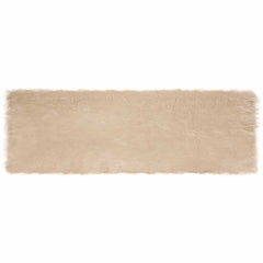 vidaXL Faux Sheepskin Rug TAFALLA Beige 80 x 250 cm Polyester 2