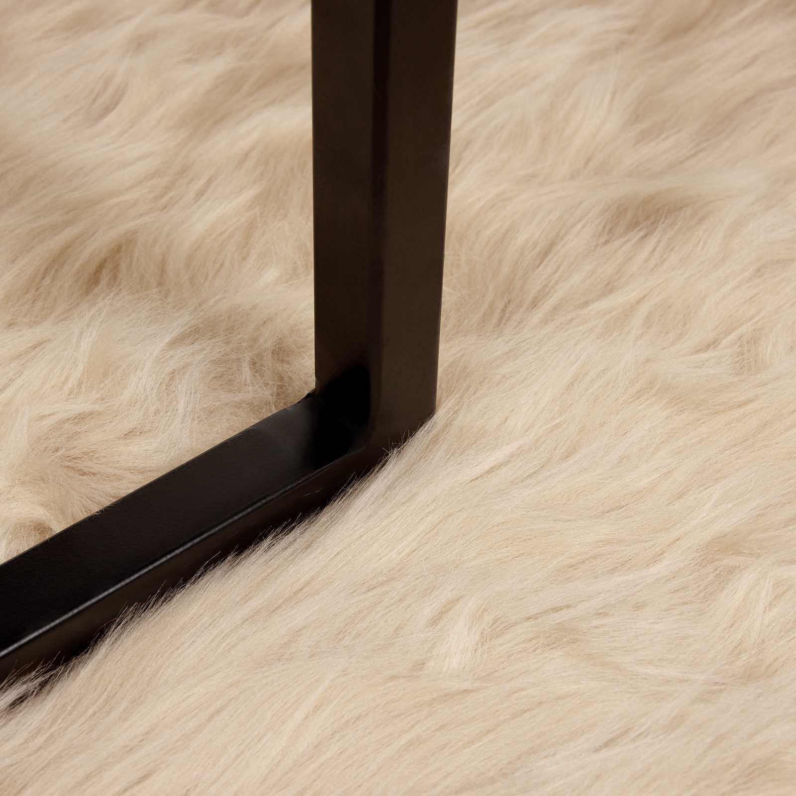 vidaXL Faux Sheepskin Rug TAFALLA Beige 160 x 230 cm Polyester 5
