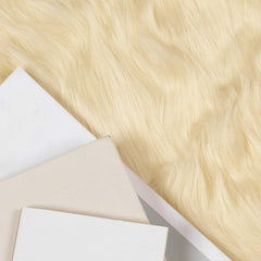 vidaXL Faux Sheepskin Rug TAFALLA Cream 80 x 250 cm Polyester 3