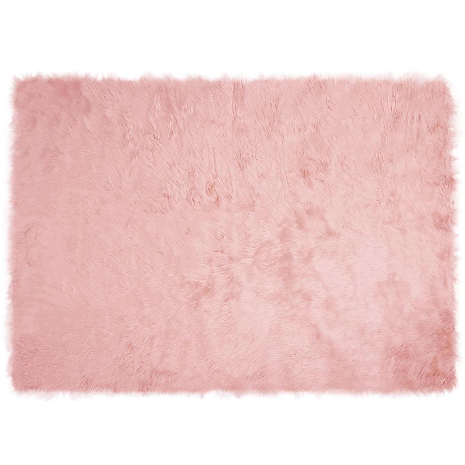 vidaXL Faux Sheepskin Rug TAFALLA Pink 120 x 170 cm Polyester 2