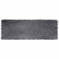 vidaXL Faux Sheepskin Rug TAFALLA Anthracite 80 x 250 cm Polyester 2