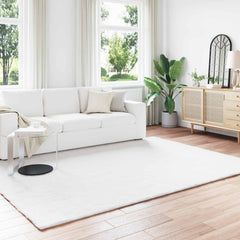vidaXL Anti-Slip Faux Rabbit Fur Rug OLITE White