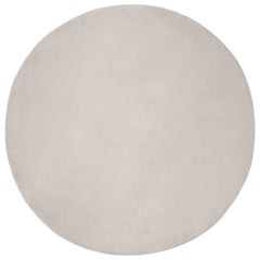 vidaXL Anti-Slip Faux Rabbit Fur Rug OLITE Beige Ø 200 cm Polyester 2