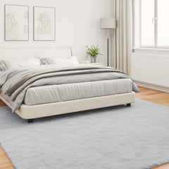 vidaXL Anti-Slip Faux Rabbit Fur Rug OLITE Grey 200 x 200 cm Polyester 4