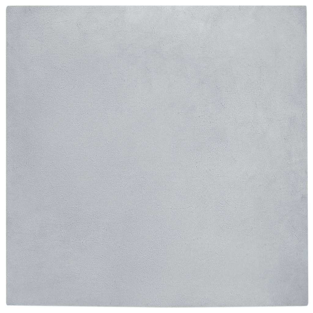 Anti-Slip Faux Rabbit Fur Rug OLITE Polyester Grey 50 x 80–Ø 120 cm 200 x 200 cm