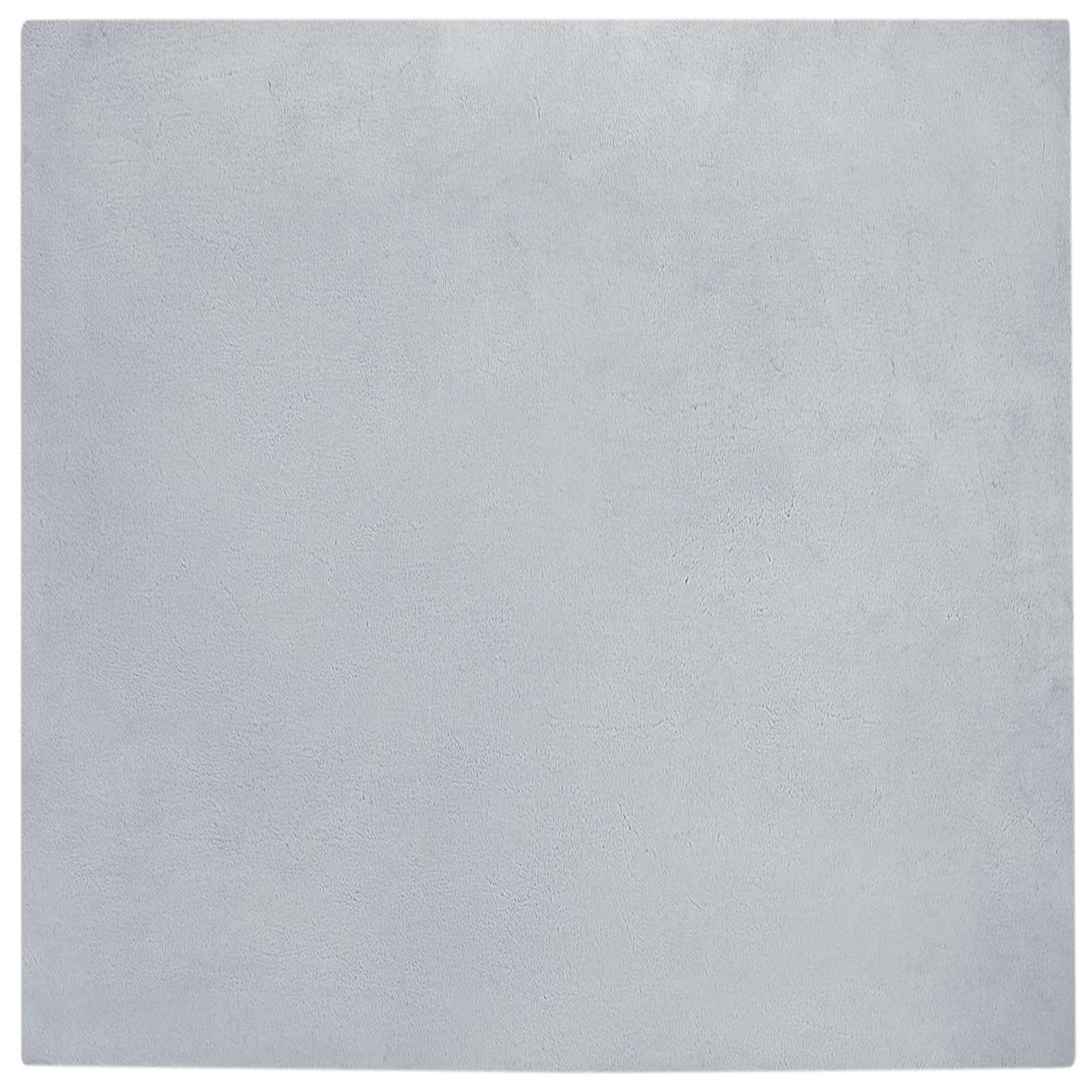 vidaXL Anti-Slip Faux Rabbit Fur Rug OLITE Grey 200 x 200 cm Polyester 5
