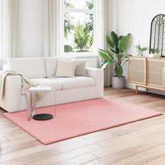 vidaXL Anti-Slip Faux Rabbit Fur Rug OLITE Polyester Pink