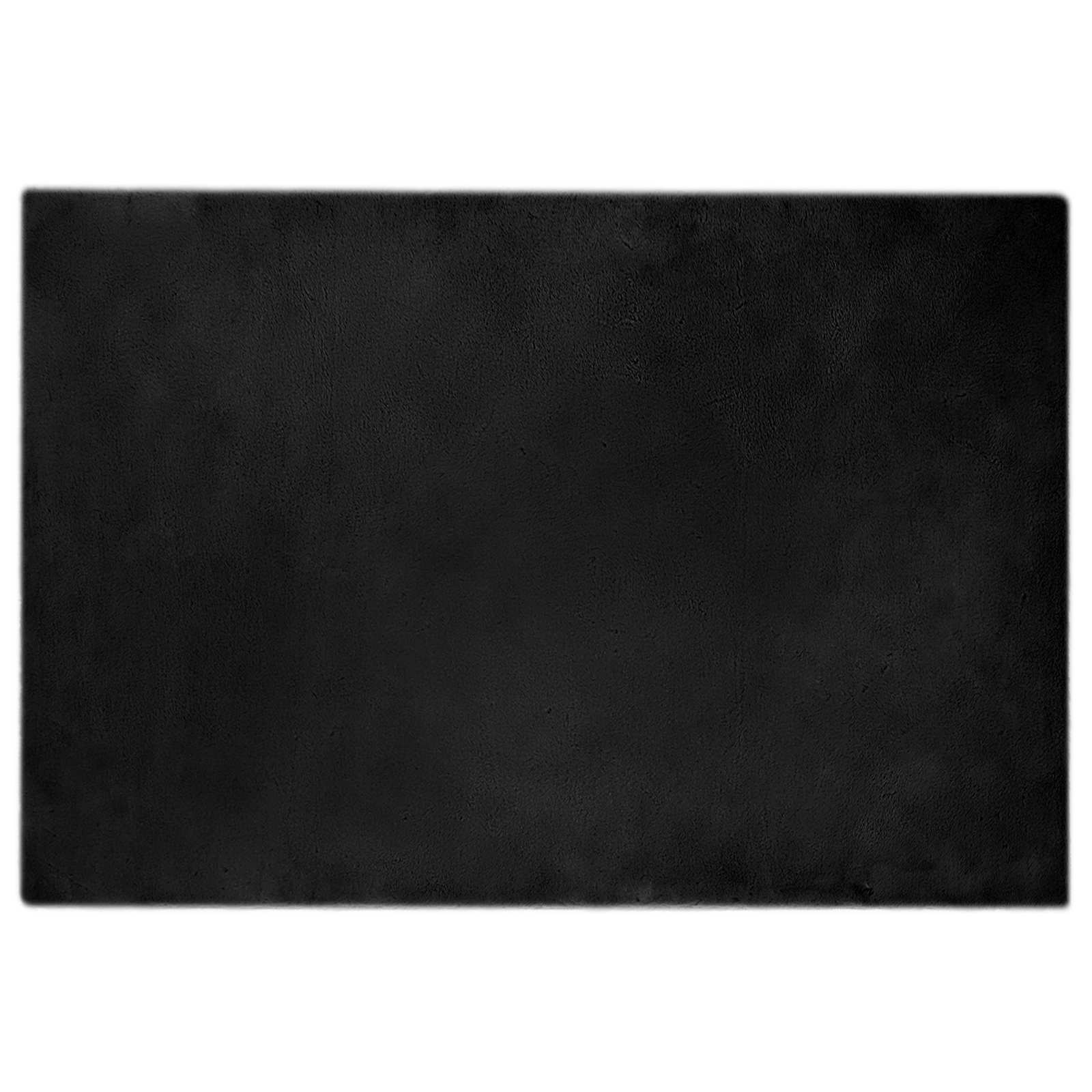 vidaXL Anti-Slip Faux Rabbit Fur Rug OLITE Black 120 x 170 cm 2