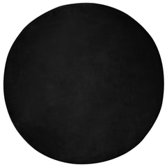 vidaXL Anti-Slip Faux Rabbit Fur Rug OLITE Black Ø 120 cm Polyester 2