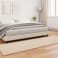 vidaXL Anti-Slip Faux Rabbit Fur Rug OLITE Taupe 80 x 250 cm Polyester 4