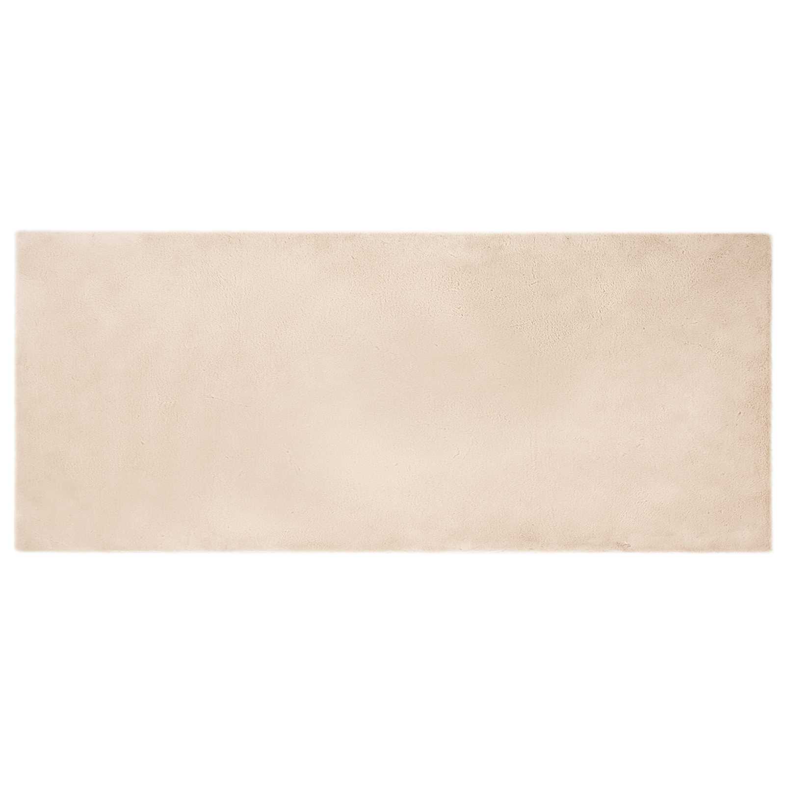 vidaXL Anti-Slip Faux Rabbit Fur Rug OLITE Taupe 100 x 200 cm 2