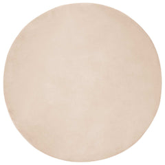vidaXL Anti-Slip Faux Rabbit Fur Rug OLITE Taupe Ø 200 cm Polyester 2