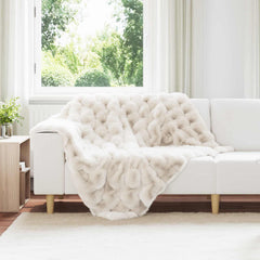 vidaXL Anti-Slip Faux Rabbit Fur Blanket Olite 130 x 150 cm