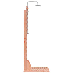 Outdoor Shower 223 cm Solid Pine Wood and Stainless Steel Natural douglas