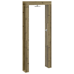 Outdoor Shower 226 cm Solid Pine Wood and Stainless Steel Natural impregnated